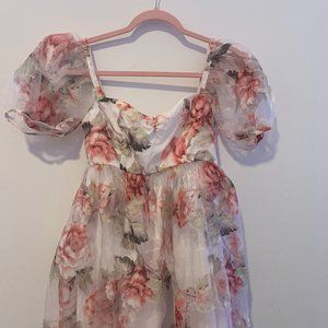 Sugar Thrillz Darling Rose Babydoll Dress (NEVER WORN) (BRAND NEW) (WITH TAGS)